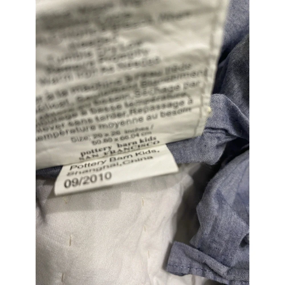 Pottery Barn Kids Retro Baseball Quilted Pillow Sham 26